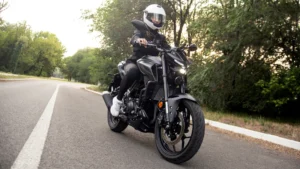 Motorcycle on a Sarasota road where motorcycle accidents frequently occur